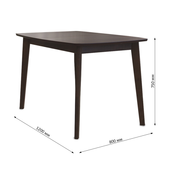 Стол  TVE-6822 Merlot Beech (MB), 1200(+300)*800*750 Стол  TVE-6822 Merlot Beech (MB), 1200(+300)*800*750