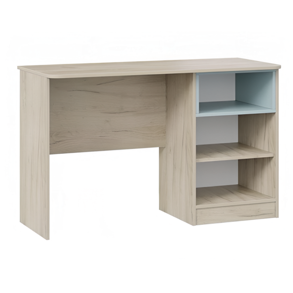 Оливер Стол письменный Тип 1 (Дуб Крафт серый/Белый/Серо-голубой) Оливер Стол письменный Тип 1 (Дуб Крафт серый/Белый/Серо-голубой)