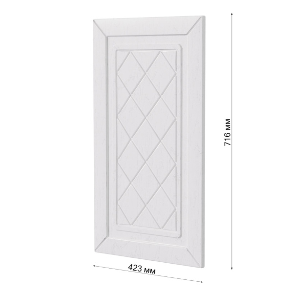 Фасад РОМБ белый 423 на угловой верх Фасад РОМБ белый 423 на угловой верх