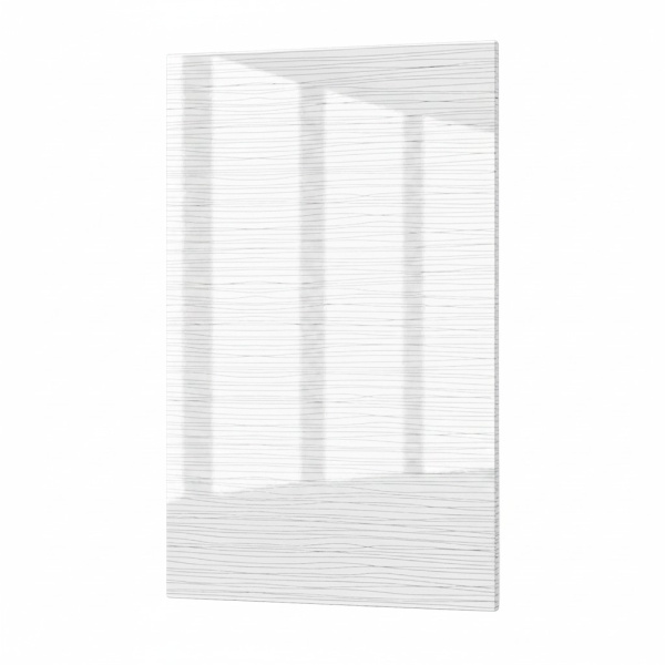 Фасад БЕЛЫЙ СТРАЙП 423 для верхнего углового
