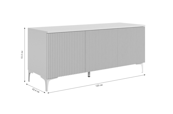 Зефир Тумба 115.01 белое дерево/серый (эмаль) Зефир Тумба 115.01 белое дерево/серый (эмаль)