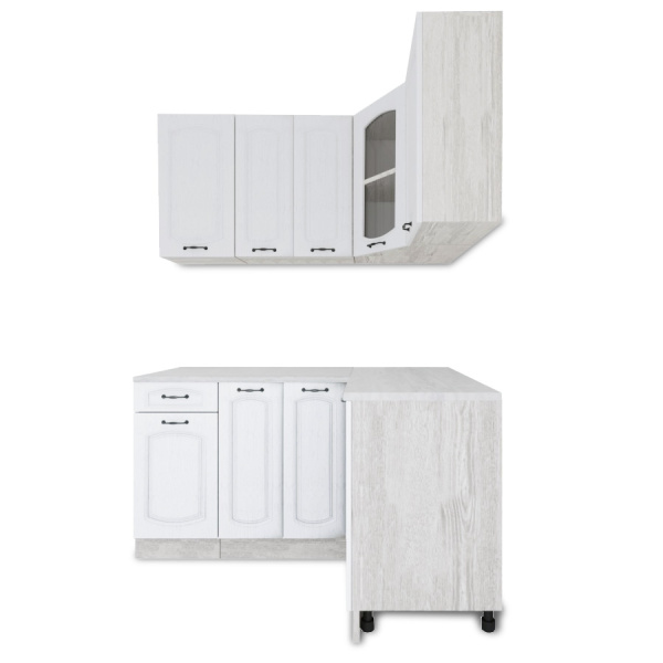 Угловая кухня РАВЕННА Сосна лофт / Дуб светлый 1,5м Угловая кухня РАВЕННА Сосна лофт / Дуб светлый 1,5м