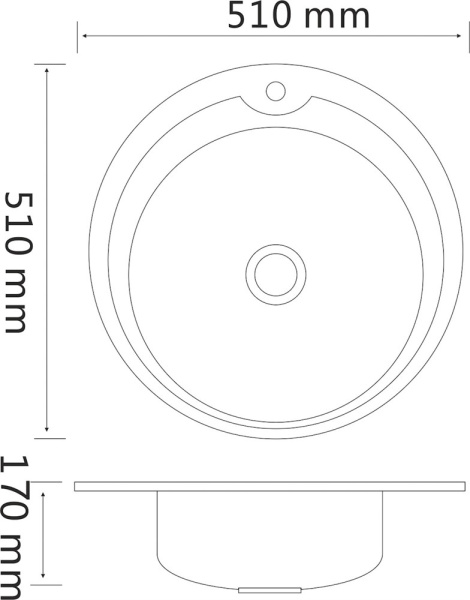 Мойка MG6-51   (круглая) Мойка MG6-51   (круглая)