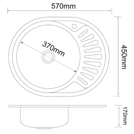 Мойка MG6-5745OVL Мойка MG6-5745OVL
