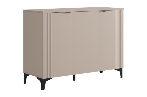 Комод 3 Рич кашемир/фрапучино матовый/черный Комод 3 Рич кашемир/фрапучино матовый/черный