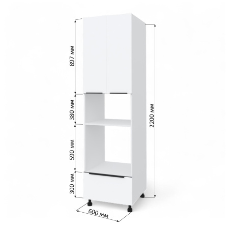 КАТАНИЯ  Пенал под духовой шкаф+микроволновку КАТАНИЯ  Пенал под духовой шкаф+микроволновку
