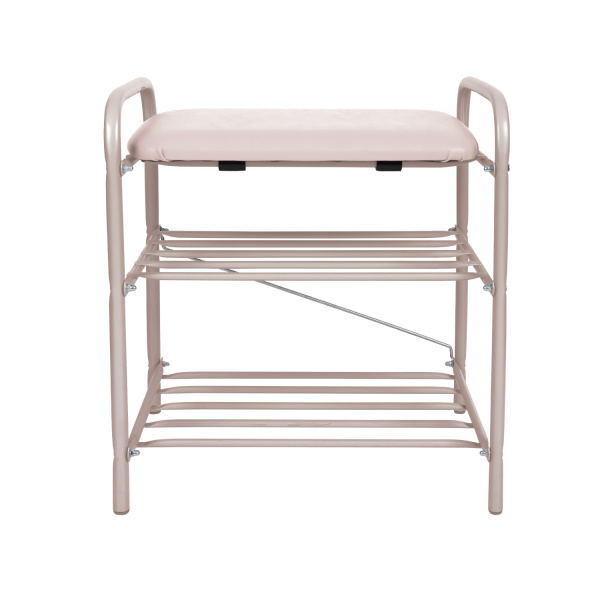 Банкетка 1 для обуви (арт. Б1-1/БЖ) Бежевый металлик/Винислкожа Слоновая кость Банкетка 1 для обуви (арт. Б1-1/БЖ) Бежевый металлик/Винислкожа Слоновая кость