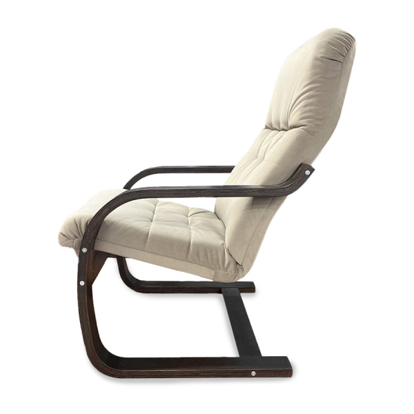 Кресло Сайма ткань Фреш 04 бежевый/Орех Кресло Сайма ткань Фреш 04 бежевый/Орех