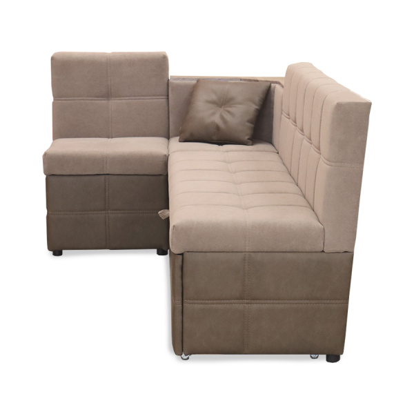 Кухонный уголок "Капучино 3-1" (Правый) (Tesla 05/Nubuk Ground 7) мдф Дуб Шато Кухонный уголок "Капучино 3-1" (Правый) (Tesla 05/Nubuk Ground 7) мдф Дуб Шато