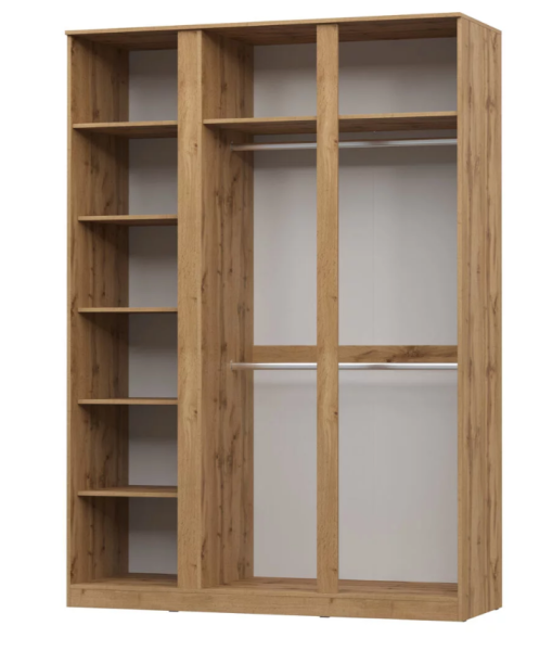 STERN Шкаф 3-х дверный с зеркалом Дуб Вотан STERN Шкаф 3-х дверный с зеркалом Дуб Вотан