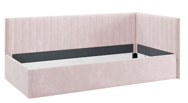 Кровать Твикс  (Тахта)  с подъёмным механизмом 90х200 см нежно-розовый(велюр)