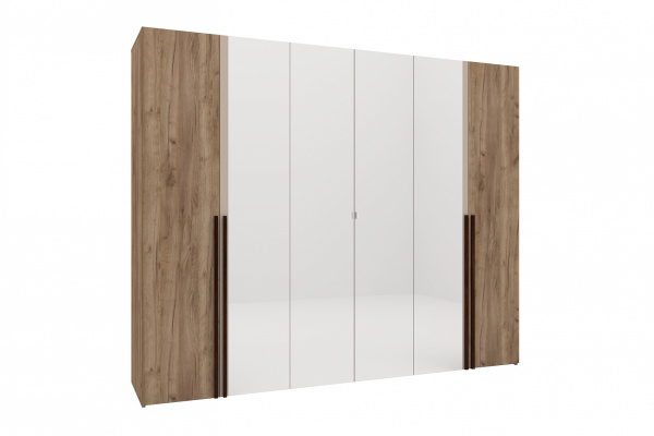 Кара 7 Шкаф для одежды и белья 6 дв. Дуб Табачный Craft/Велюр Кара 7 Шкаф для одежды и белья 6 дв. Дуб Табачный Craft/Велюр