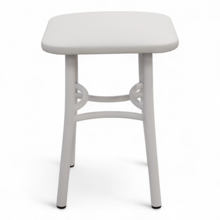 Табурет Классик Кожзам Белый/ Металл Белый Табурет Классик Кожзам Белый/ Металл Белый