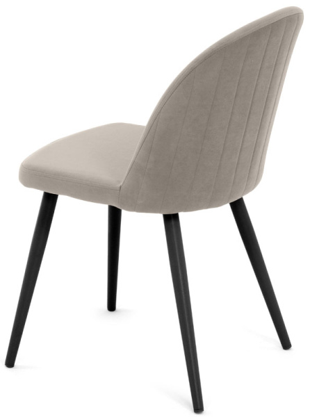 Стул Капри-3, Т170 (бежевый)+нога 1R32 (черный) Стул Капри-3, Т170 (бежевый)+нога 1R32 (черный)