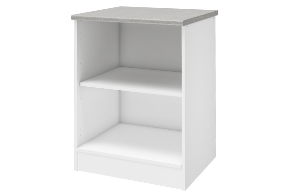 Уют СТЛ.275.05 Шкаф напольный 60 Белый/Бетон Уют СТЛ.275.05 Шкаф напольный 60 Белый/Бетон