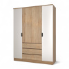 Шкаф ВЕНСЕН Дуб сонома 4-х дв., 3 ящ, Зеркало/ Дуб Сонома Шкаф ВЕНСЕН Дуб сонома 4-х дв., 3 ящ, Зеркало/ Дуб Сонома
