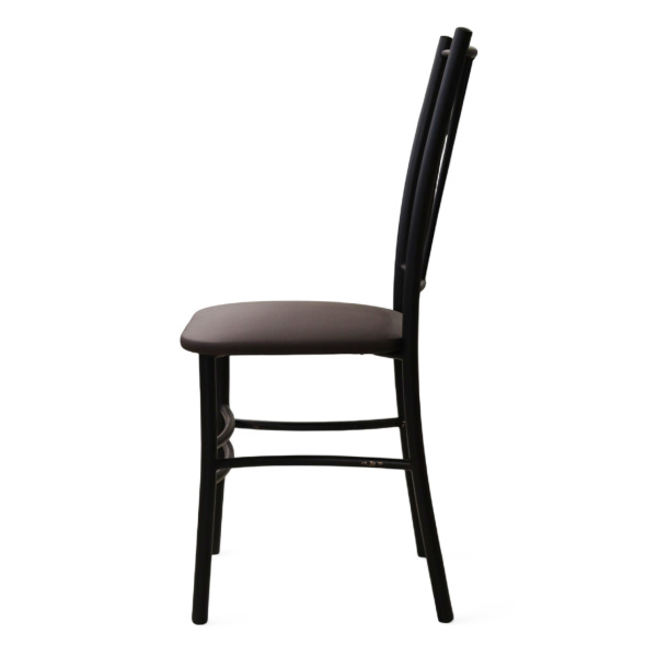 Стул Трилогия (черный, к/з Коричневый 130) Стул Трилогия (черный, к/з Коричневый 130)
