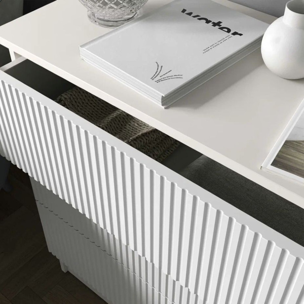 Комод К-54 3 ящ. Моргентау/Белый снег Комод К-54 3 ящ. Моргентау/Белый снег