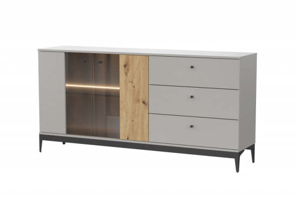 Комод Нордик Холодный серый/Дуб Артизан Комод Нордик Холодный серый/Дуб Артизан