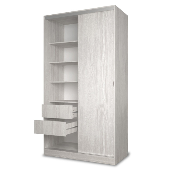 Шкаф-купе Клэр 1200х597х2200 с ящ/сосна лофт-хром Шкаф-купе Клэр 1200х597х2200 с ящ/сосна лофт-хром