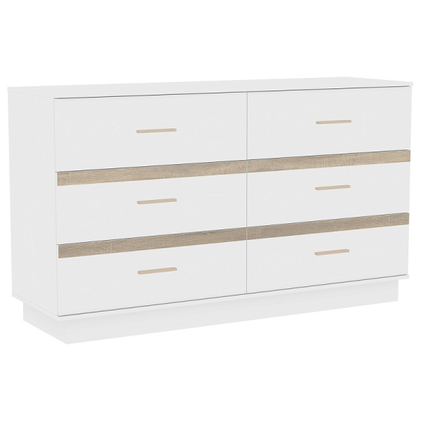 Анона 4 Комод Белый/Дуб Сонома/ Анона 4 Комод Белый/Дуб Сонома/