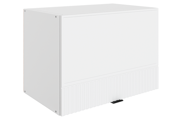 БАРИСТА Шкаф навесной L500 H360 (1 дв. гл. гориз.) (белый/милк матовый) БАРИСТА Шкаф навесной L500 H360 (1 дв. гл. гориз.) (белый/милк матовый)