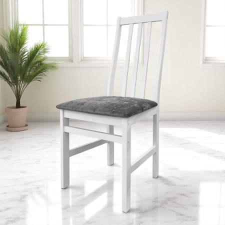 Стул Соло Р белая эмаль/ Kатания 19 Стул Соло Р белая эмаль/ Kатания 19