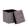 Пуф Leset Плуто складной с крышкой, велюр серый  VELUTTO 08 Пуф Leset Плуто складной с крышкой, велюр серый  VELUTTO 08