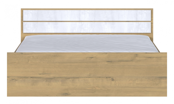 Кровать Сицилия 160*200 с жестким основанием Дуб Бунратти / Бетон Кровать Сицилия 160*200 с жестким основанием Дуб Бунратти / Бетон