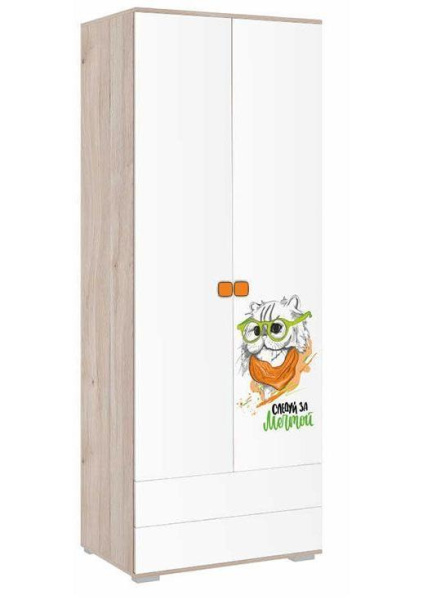 Зоо Шкаф 2-х дверный с 2-мя ящиками Зоо Шкаф 2-х дверный с 2-мя ящиками