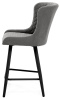Стул Парма БАРНЫЙ, Т177- графит+нога барная Bh70см 1R38 (черный)