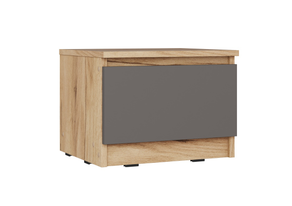 Сити Тумба прикроватная ТП-37 Серый Графит/Дуб Крафт Зо Сити Тумба прикроватная ТП-37 Серый Графит/Дуб Крафт Зо