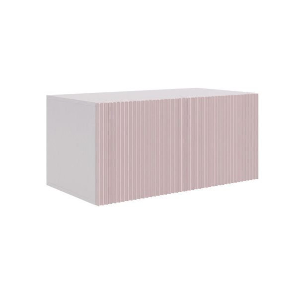 Зефир Антресоль 2дв/118.01/Белое дерево/пудра розовая Зефир Антресоль 2дв/118.01/Белое дерево/пудра розовая