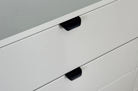 Комод Рич кашемир/фрапучино матовый/черный Комод Рич кашемир/фрапучино матовый/черный