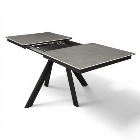 Обеденный стол Киото-1С 140х85 Чёрный/черный