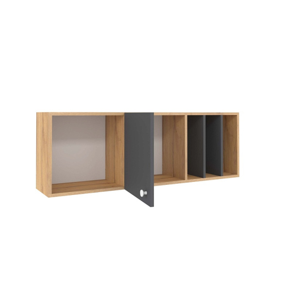 ЛОЙС 88  Шкаф навесной(02 Дуб золотистый/Графит)/Глазов ЛОЙС 88  Шкаф навесной(02 Дуб золотистый/Графит)/Глазов