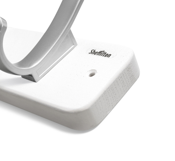 Вешалка SHT-WH20 дерево (бук)/пластик (беленый/серебро) Вешалка SHT-WH20 дерево (бук)/пластик (беленый/серебро)