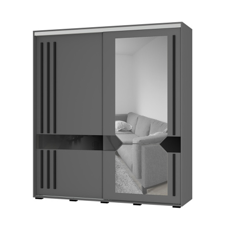 Шкаф-купе Крафт-9 1962*594*2176 Графит