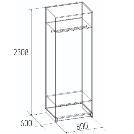 Aurelio 54 Шкаф для одежды Aurelio 54 Шкаф для одежды