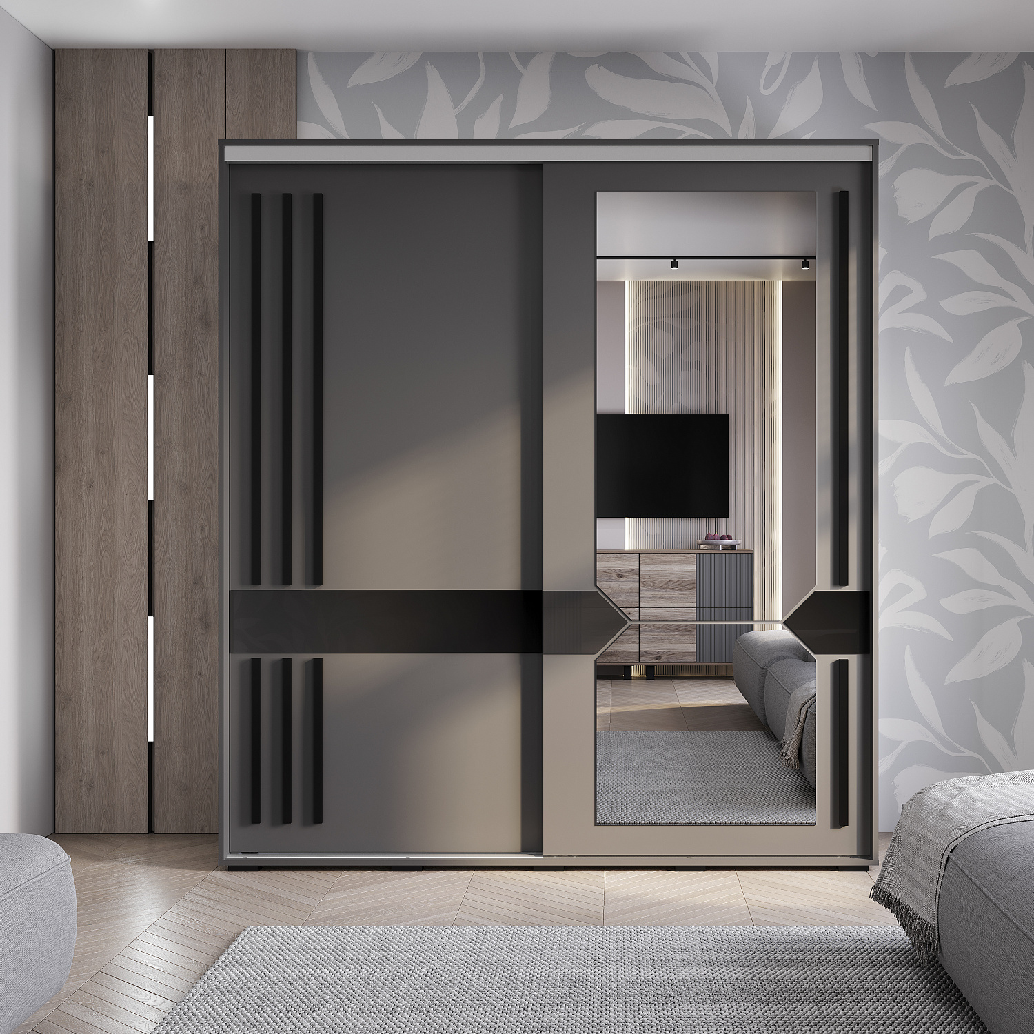 Шкаф-купе Крафт-9 1962*594*2176 Графит