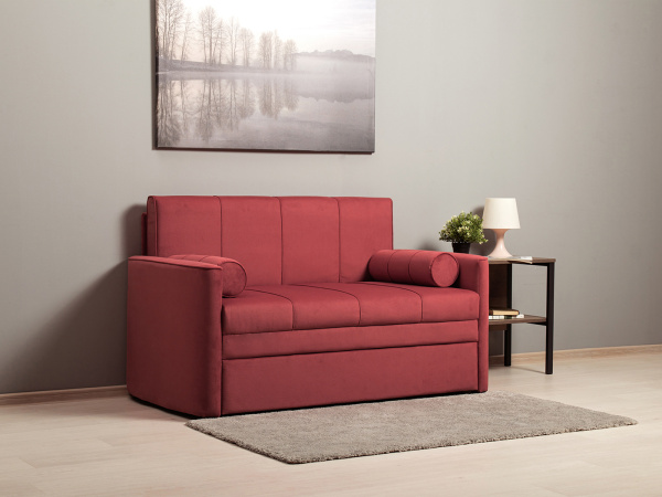 Диван малогабаритный "Мелани" 336 киви 67 ягодный Диван малогабаритный "Мелани" 336 киви 67 ягодный