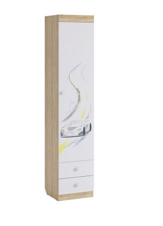 Шкаф комбинированный 1-створчатый Форсаж