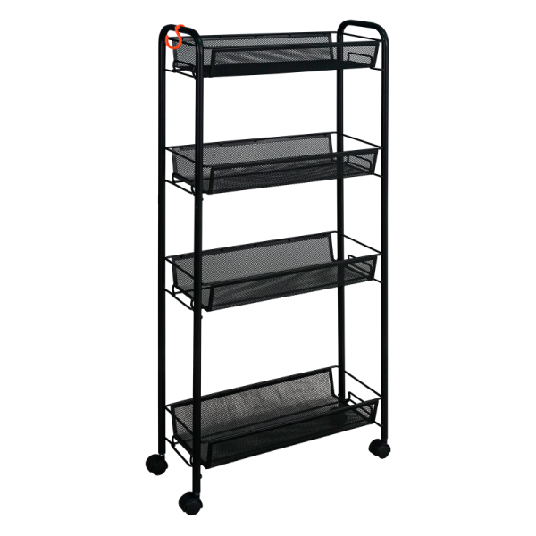 Этажерка Ладья 14К 4-х секцион. чёрный Этажерка Ладья 14К 4-х секцион. чёрный