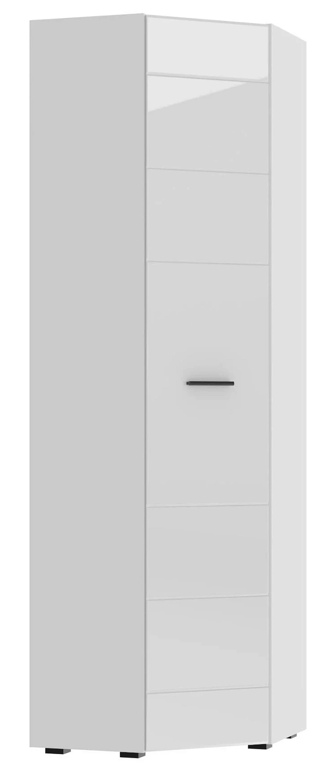 GLOSS Прихожая шкаф угловой Белый/Белый глянец GLOSS Прихожая шкаф угловой Белый/Белый глянец