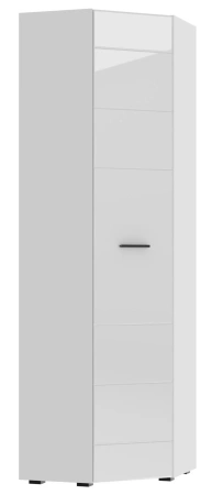 GLOSS Прихожая шкаф угловой Белый/Белый глянец GLOSS Прихожая шкаф угловой Белый/Белый глянец