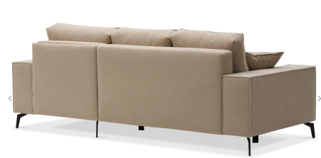 Диван угловой Раушен(правый) Bravo Natural