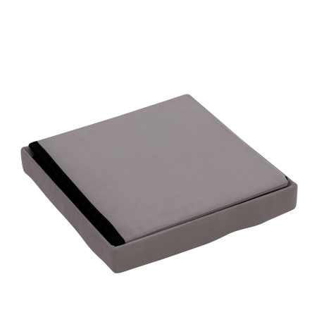 Пуф Leset Плуто складной с крышкой, велюр серый  VELUTTO 08 Пуф Leset Плуто складной с крышкой, велюр серый  VELUTTO 08