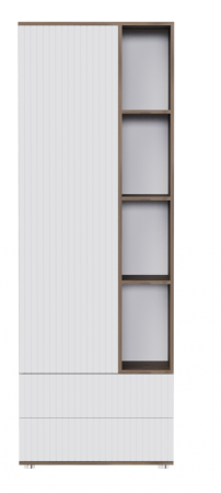 Пенал Вертикаль МДФ 1 кат. Дуб самдал, МДФ Белоснежный, Правый Пенал Вертикаль МДФ 1 кат. Дуб самдал, МДФ Белоснежный, Правый