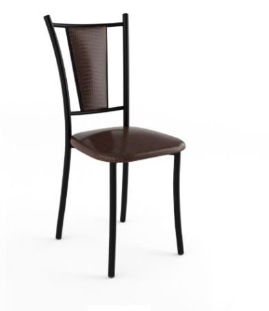 Стул Марсель Стандарт (черный, к/з Кайман коричневый 047) Стул Марсель Стандарт (черный, к/з Кайман коричневый 047)