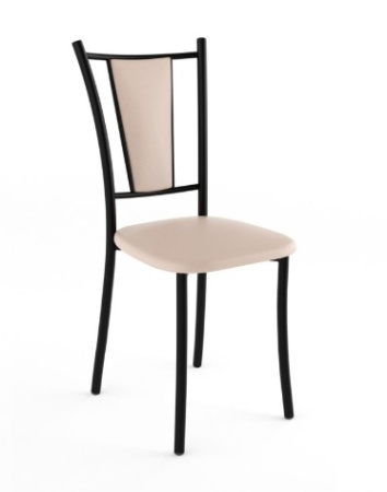 Стул Марсель Стандарт (черный, к/з бежевый 120) Стул Марсель Стандарт (черный, к/з бежевый 120)